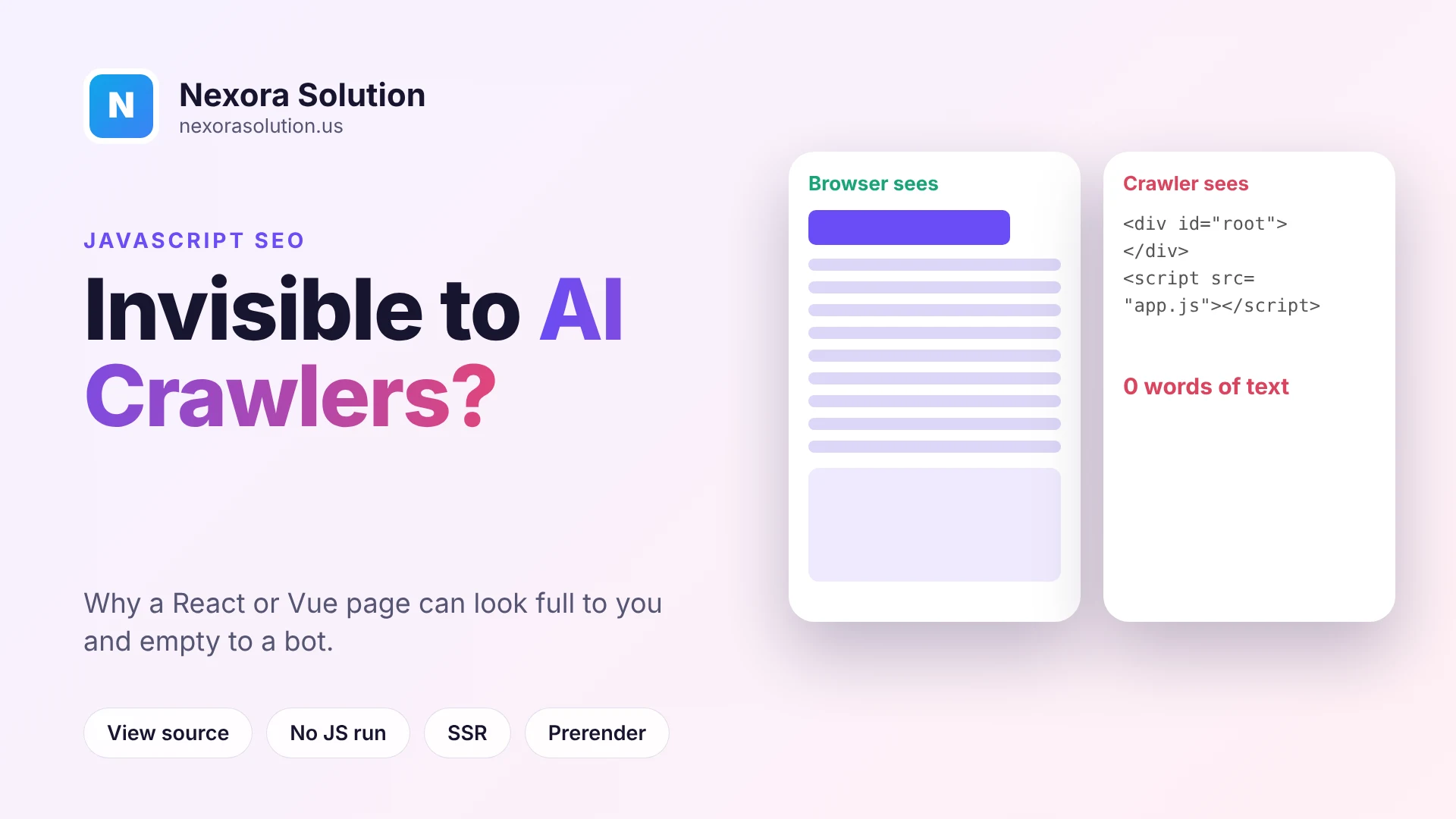 JavaScript Sites and AI Crawlers: Is Your React Site Invisible?
